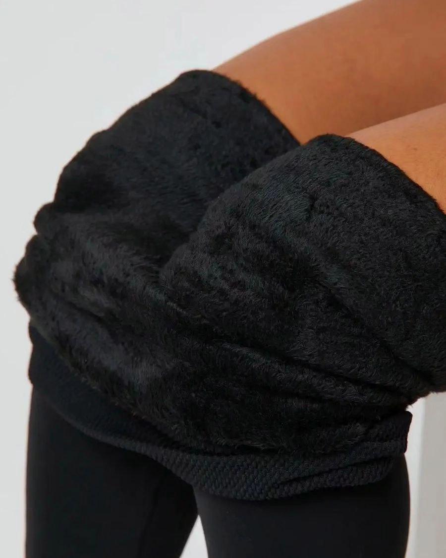 Лосіни на хутрі, Утеплені лосини з високою посадкою, Еластичні лосини на хутрі, Термолосини - фото 1 - id-p1994833734