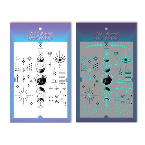 Тату набір NIGHT SHOW неонові, фото 1
