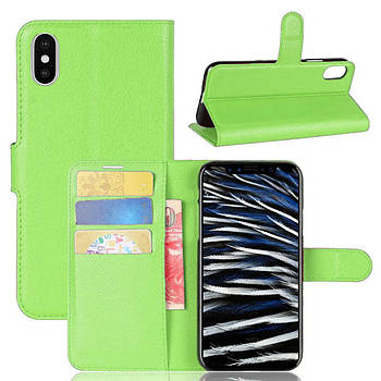 Чохол-книжка Litchie Wallet для Apple iPhone X / iPhone XS Green