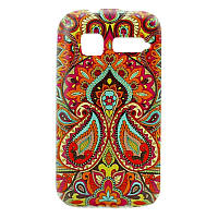 Чехол с рисунком Printed Plastic для Alcatel One Touch POP C1 4015 / 4015D Узоры