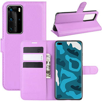 Чохол-книжка Litchie Wallet для Huawei P40 Pro Violet