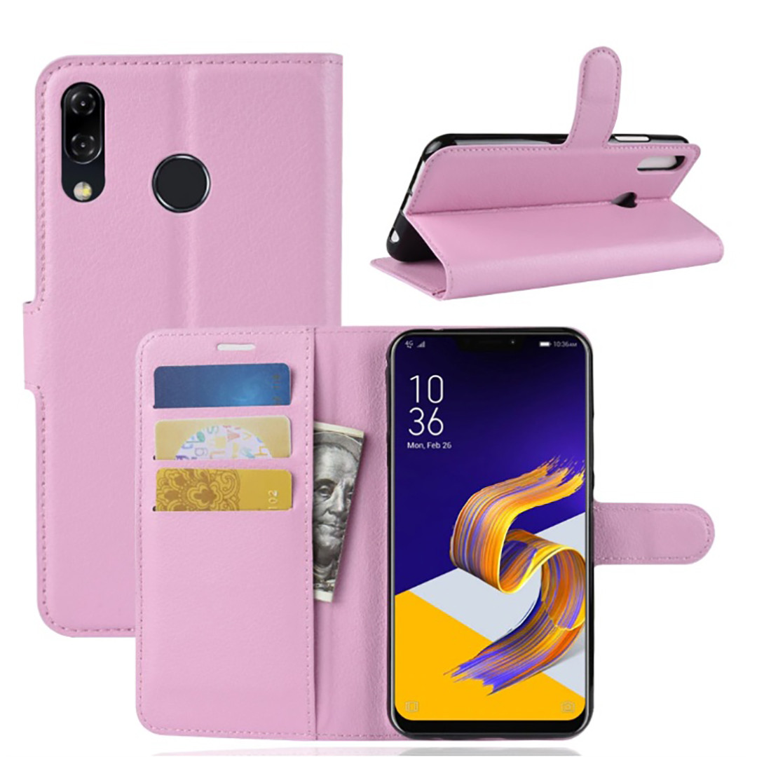 Чохол-книжка Litchie Wallet для Asus Zenfone 5 / 5Z (ZE620KL / ZS620KL) Світло-рожевий