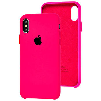 Чохол Silicone Case для Apple iPhone X / Xs Shiny Pink