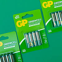 Батарейка «GP Greencell» ААА 1.5V R3 СОЛЬОВІ ТРЕЙ (кратность заказа - 2 шт)