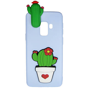 Чехол Cartoon 3D Case для Samsung A730 Galaxy A8 Plus 2018 Кактусы