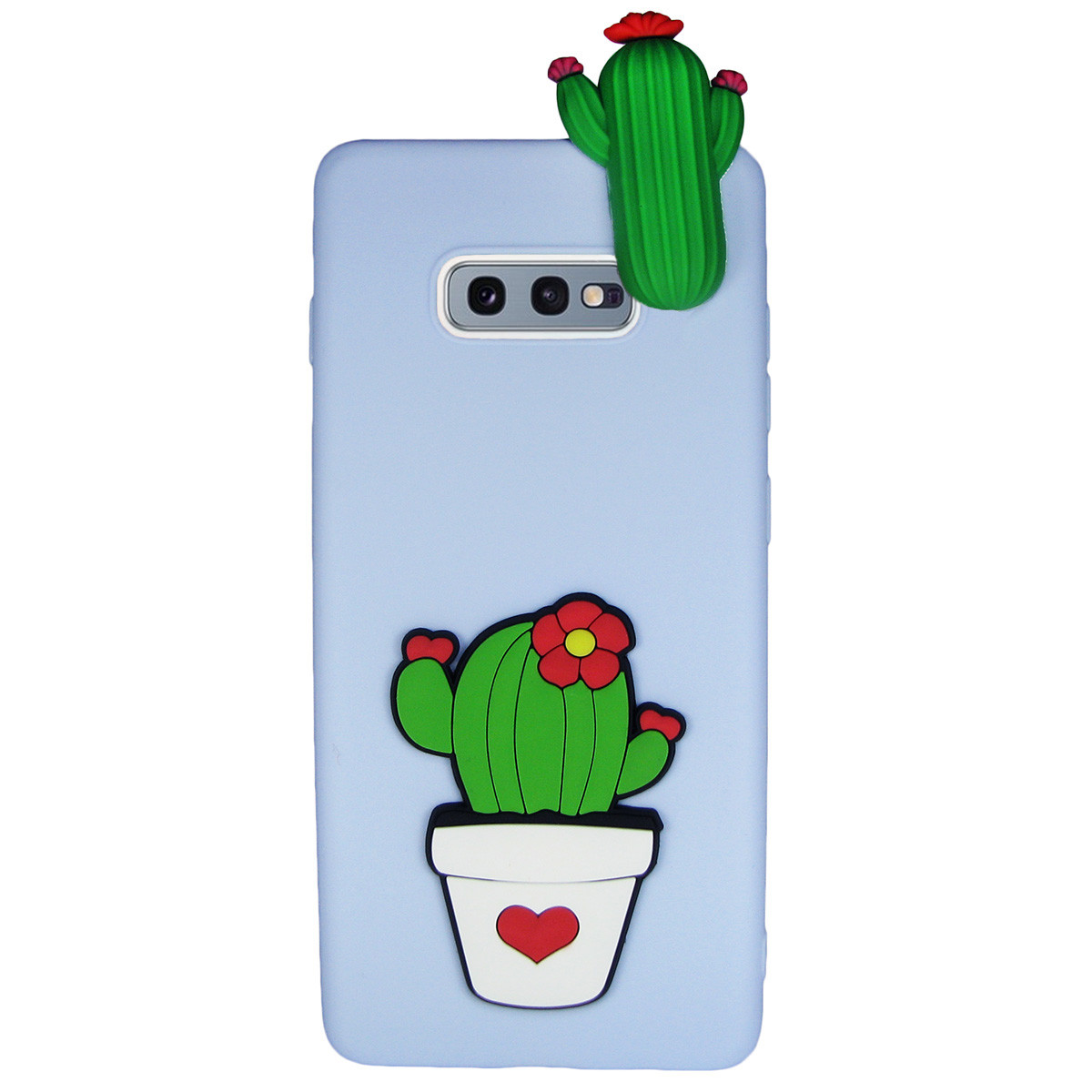 Чохол Cartoon 3D Case для Samsung G970 Galaxy S10e Кактуси