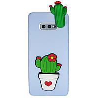 Чехол Cartoon 3D Case для Samsung G970 Galaxy S10e Кактусы