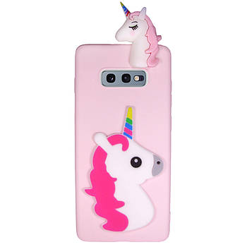 Чохол Cartoon 3D Case для Samsung G970 Galaxy S10e Єдиноріг