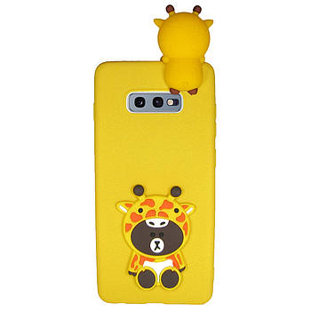 Чохол Cartoon 3D Case для Samsung G970 Galaxy S10e Жираф