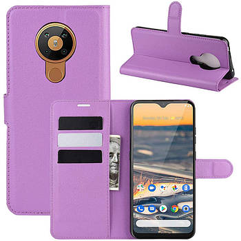 Чохол-книжка Litchie Wallet для Nokia 5.3 Violet