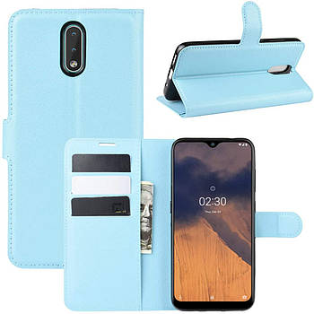 Чехол-книжка Litchie Wallet для Nokia 2.3 Blue