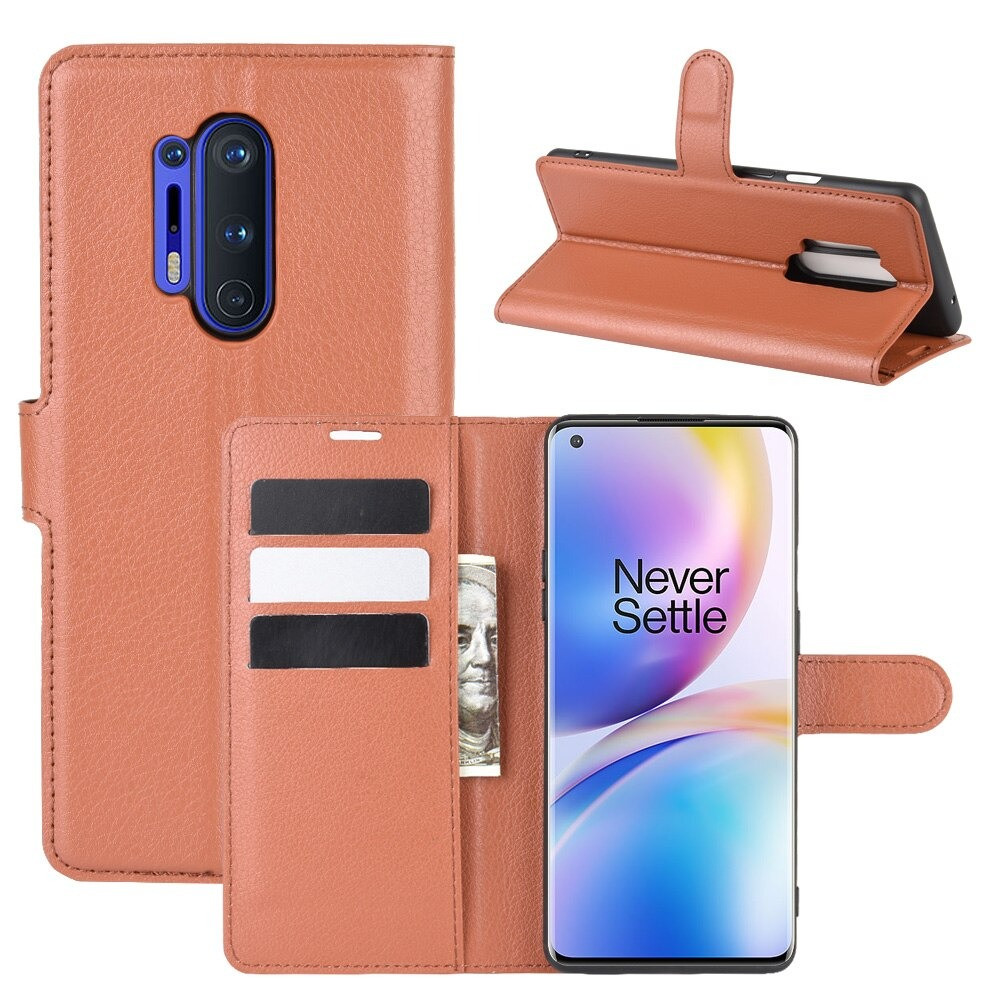 Чохол-книжка Litchie Wallet для OnePlus 8 Pro Brown