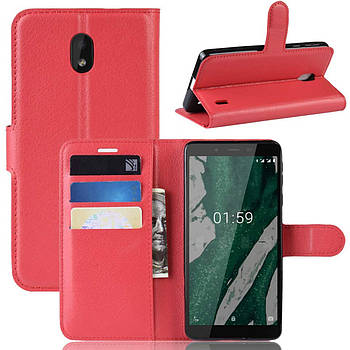 Чохол-книжка Litchie Wallet для Nokia 1 Plus Червоний