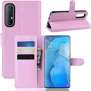 Чохол-книжка Litchie Wallet для Oppo Reno 3 Pro Pink