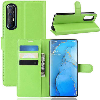 Чохол-книжка Litchie Wallet для Oppo Reno 3 Pro Green