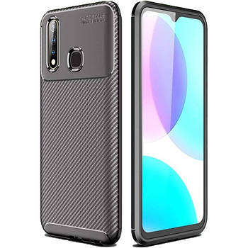 Чохол Carbon Case для Vivo U3 / Y19 / Y5s Black