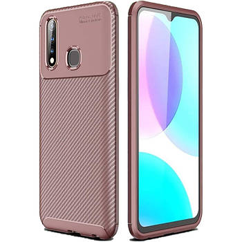 Чохол Carbon Case для Vivo U3 / Y19 / Y5s Brown