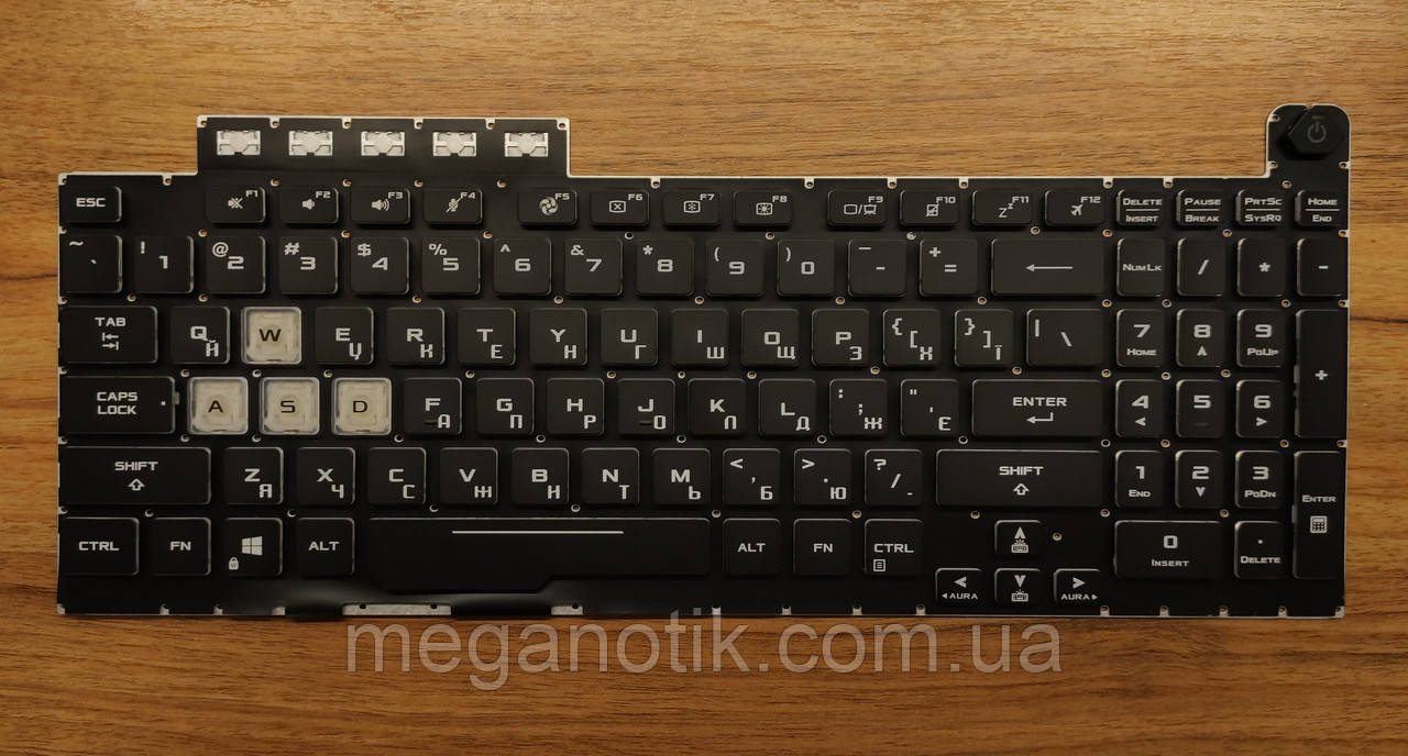 Клавіатура для ASUS TUF Gaming FX706 з RGB підсвіткою, фото 1