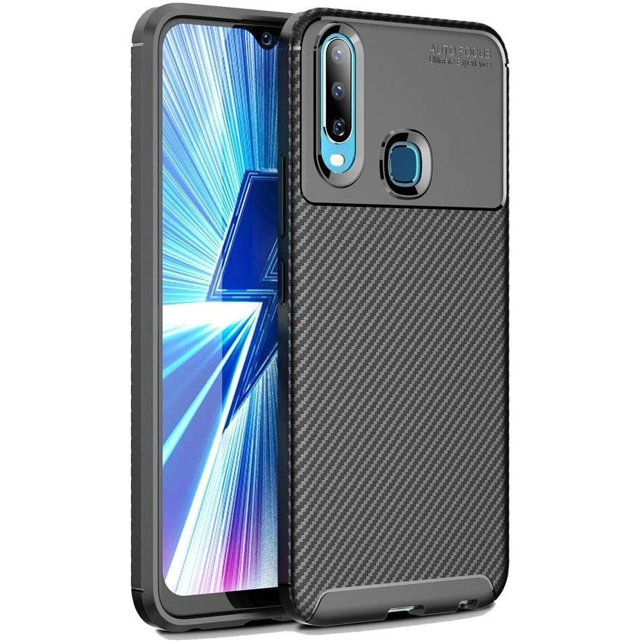 Чохол Carbon Case для Vivo Y17 / Y3 / U3x / U10 / Y15 / Y12 Black