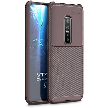 Чохол Carbon Case для Vivo V17 Pro Brown