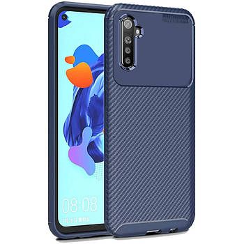 Чохол Carbon Case для Realme 6 Blue