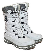 Зимові черевики для дівчини підлітка American Club SN08/23 білі. Розміри 36,37,38,39,40,41