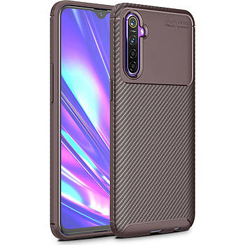 Чохол Carbon Case для Realme XT / Realme X2 Brown