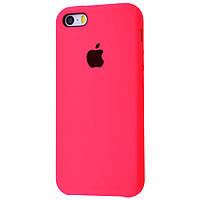 Чохол Silicone Case для Apple iPhone 5 / 5S / SE Shiny Pink