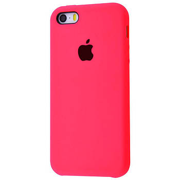 Чохол Silicone Case для Apple iPhone 5 / 5S / SE Shiny Pink