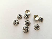 Фурнитура браслетная металлическая в цвете "античное серебро" 10 мм Товары для рукоделия и творчества