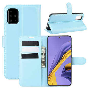 Чохол-книжка Litchie Wallet для Samsung Galaxy A51 A515 Blue