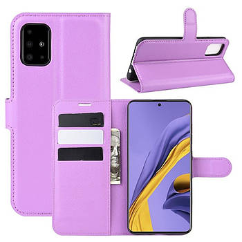 Чохол-книжка Litchie Wallet для Samsung Galaxy A51 A515 Violet