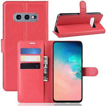 Чохол-книжка Litchie Wallet для Samsung G970 Galaxy S10e Red