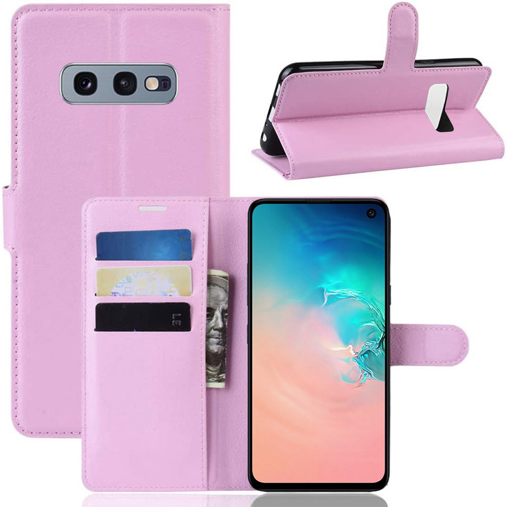 Чохол-книжка Litchie Wallet для Samsung G970 Galaxy S10e Pink