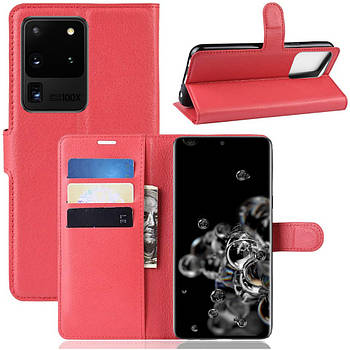 Чохол-книжка Litchie Wallet для Samsung G988 Galaxy S20 Ultra Red