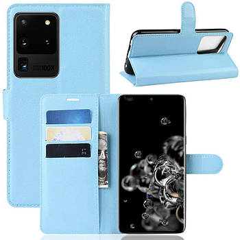 Чохол-книжка Litchie Wallet для Samsung G988 Galaxy S20 Ultra Blue