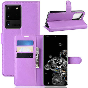 Чохол-книжка Litchie Wallet для Samsung G988 Galaxy S20 Ultra Violet