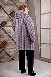 Жіноче пальто демісезонне великих розмірів В-1087 Maila/1 Тон 52, фото 2