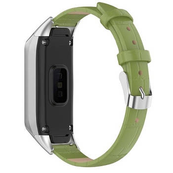 Ремінець Leather Strap для Samsung Galaxy Fit R370 Green