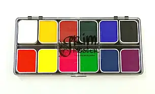 ПАЛІТРА АКВАГРИМ GrimMaster 120 g NEON + BASE COLORS 12 X 10 G, фото 3