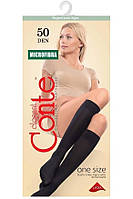 Гольфы женские Conte Microfibra 50 Den 8С-9СП конверт ONESIZE, mocca