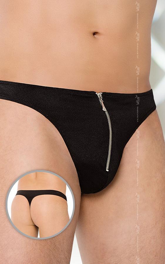 Чоловічі стрінги - Thongs 4501, black Кітті