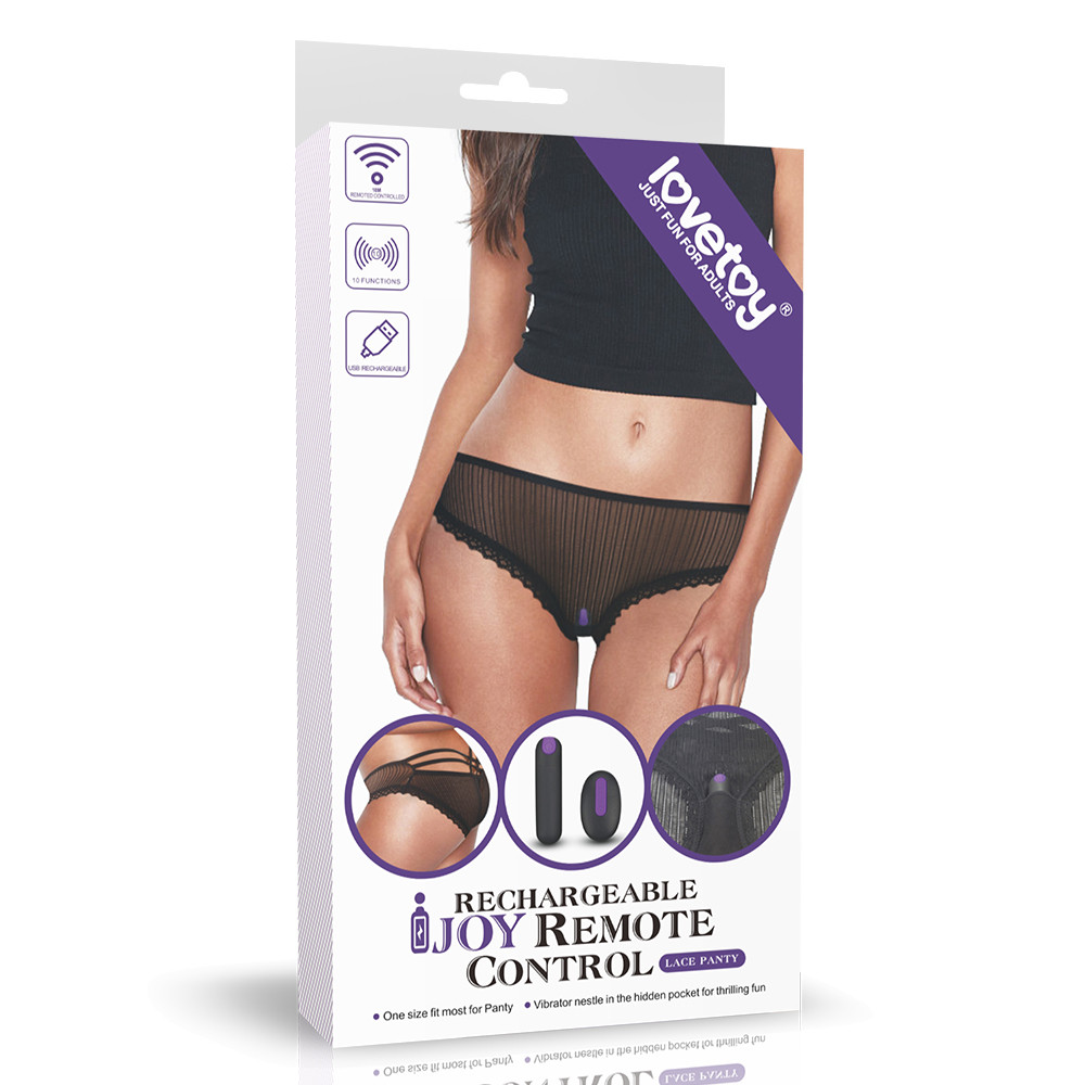 Вібротрусики - IJOY Rechargeable Remote Control Lace Panty Кітті