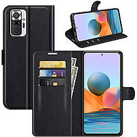 Чехол-книжка Litchie Wallet для Xiaomi Redmi Note 10 Pro / Note 10 Pro Max Black