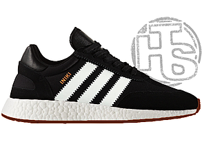 Чоловічі кросівки Adidas Iniki Runner Black White (на флисе) ALL09524