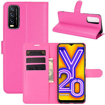 Чохол-книжка Litchie Wallet для Vivo Y20 Rose