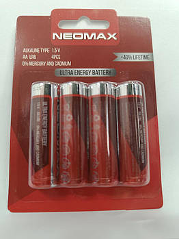 Батарейка NEOMAX Alkaline AA/LR6 (4шт/уп)