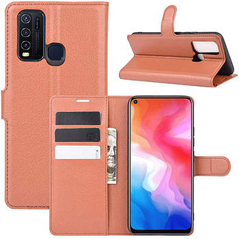 Чохол-книжка Litchie Wallet для Vivo Y30 / Y50 Brown