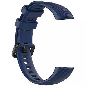 Ремінець Twill Silicone Strap для Huawei Band 3 / 3 Pro / 4 Pro Dark Blue