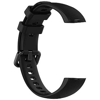 Ремінець Twill Silicone Strap для Huawei Band 3 / 3 Pro / 4 Pro Black